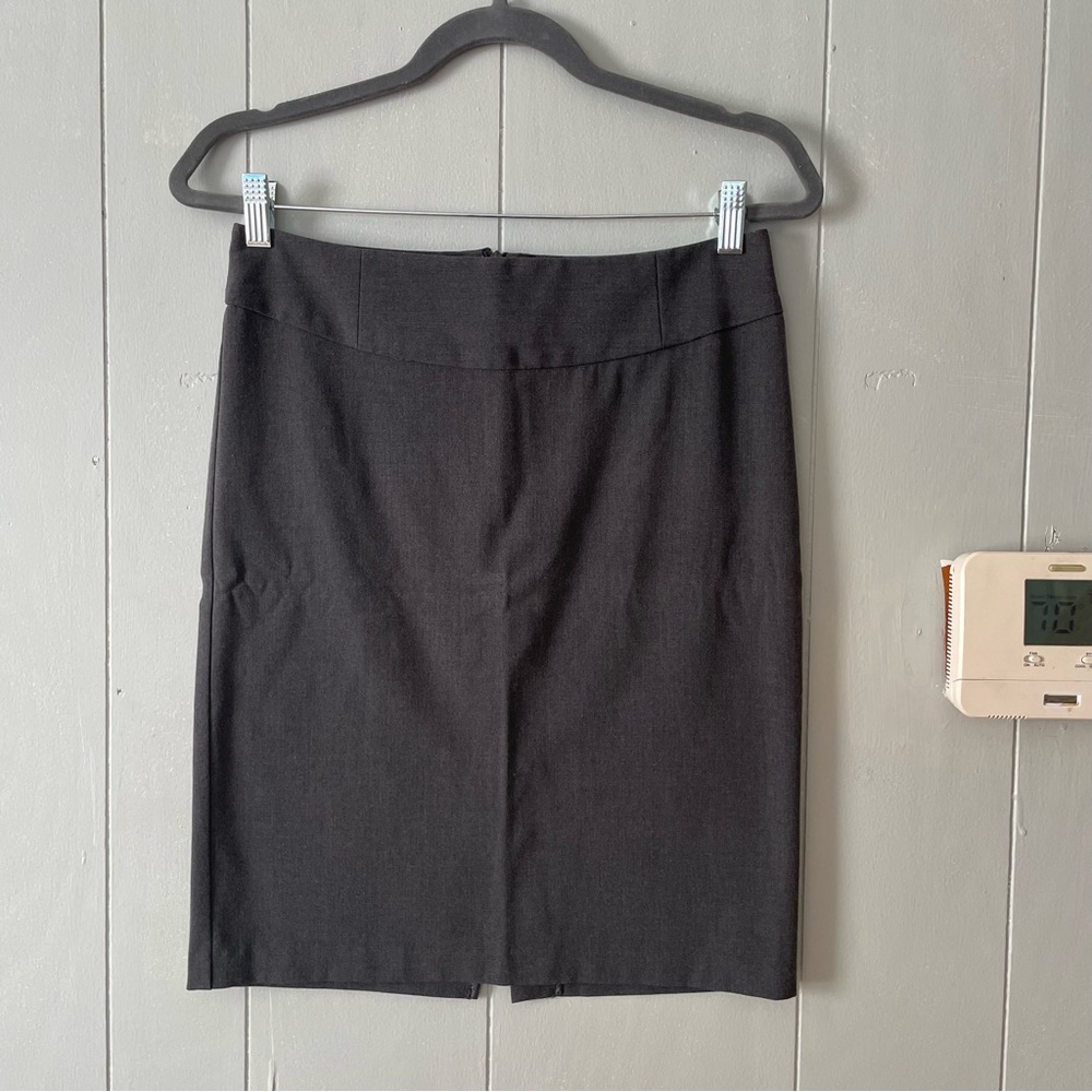 Classic Dark Grey Pencil Skirt